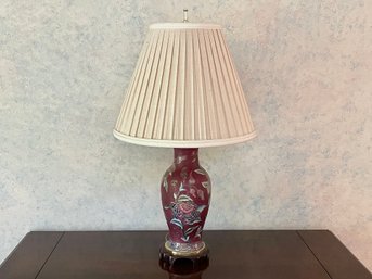 Porcelain Floral Ginger Jar Table Lamp