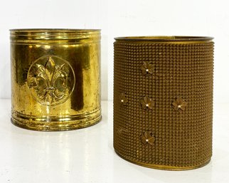 A Pair Of Vintage Wastebaskets