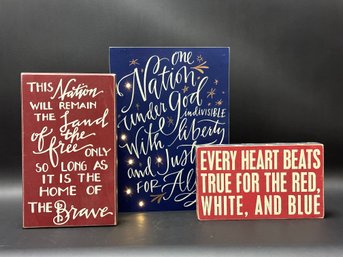 Patriotic Box Signs From Primitives By Kathy