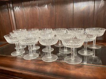 Set Of 15 Waterford Alana Martini Stemware  Glasses . ( Waterford 4)