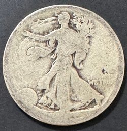 Walking Liberty Silver Half Dollar Unknown Date