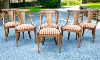 A Set Of 6 Biedermeier Style Dining Chairs