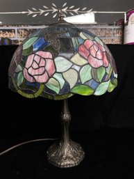 Floral Stained Glass Lamp