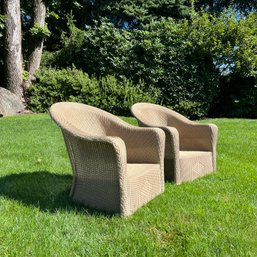 A Pair Of All Weather Wicker Chairs