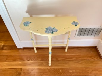 Small Wood Painted Side Table