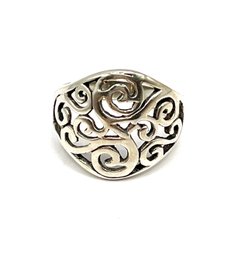 Vintage Sterling Silver Interwoven Ring, Size 8