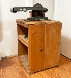 A Vintage Craftsman Belt Sander On Custom Table