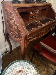 Inlaid Italian Secretary Desk