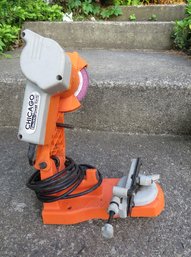 Chicago Electric Power Tool Chain Saw Sharpener - Working