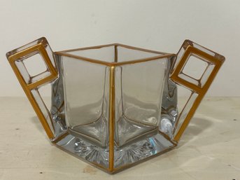 Heisey Art Deco Glass Sugar Bowl