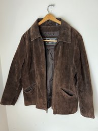 Leather Limited Brown Suede Leather Jacket