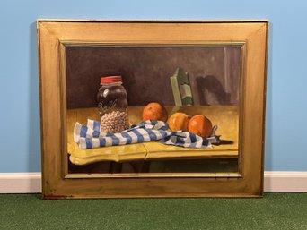 Castelli, Original Oil On Canvas, Still Life, Signed