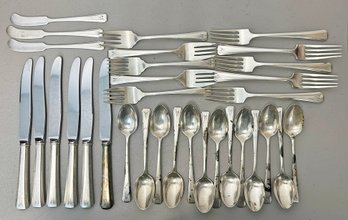 A Partial Art Deco Sterling Silver Flatware Service By Gorham - Nearly 28 OZT Sterling Silver!