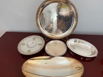 5 Pc Silver Plate Lot - Includes Sheffield