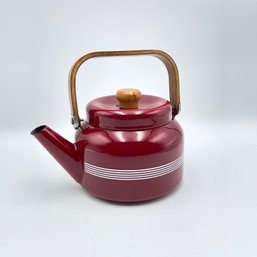 Vintage Enameled Tea Kettle