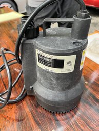 A Portable Electric Sump Pump - Submersible