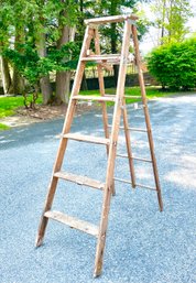 A Wood 6' A Frame Ladder