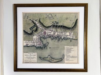 Framed Map Of Newport