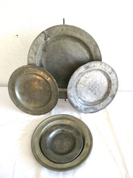 Antique Pewter Plate Collection