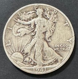 1941-D Walking Liberty Silver Half Dollar