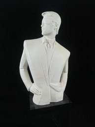 1987 David Fisher Austin Productions Bust Tuxedo Men Sculpture