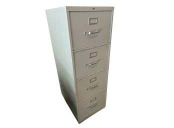 Tall Metal 4-drawer File Cabinet