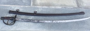 Original 1864 U. S. Civil War Light Cavalry Saber- Marked CEW- Charles E. Wilson