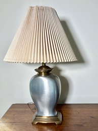 Brushed Aluminum/brass Table Lamp