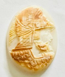 VINTAGE LOOSE CARVED CAMEO OF ROMAN KNIGHT