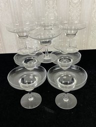 Several Short Tall Sherbet Glasses