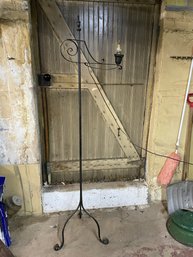 Antique Colonial ,Wrought Iron Floor Lamp.