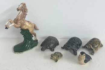Adorable Lot Of Handmade Animal Figurines