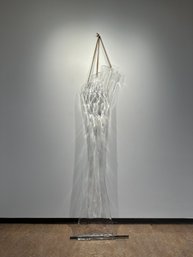 Flow Ducts, 2023 - Romina Gonzales - Glass, Copper, Rope, Steel. 24 X 4 X 96