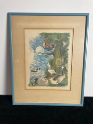 Vintage Leonard Weisgard Farm Animals Art Print