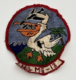 Rare Korean War H & MS-13 MARINE CORPS MECHANICS SQUADRON PATCH