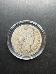 1902 Barber Silver Quarter