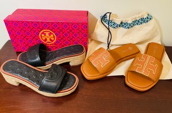 Pair Of Leather TORY BURCH Sandals