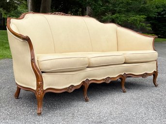 A Carved Wood French Provincial Sofa, C. 1930's