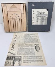 New Archiblocks Desktop Classics Roman Wooden Architectural Blocks