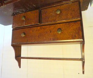 Vintage Wood Wall Spice Rack Shelf