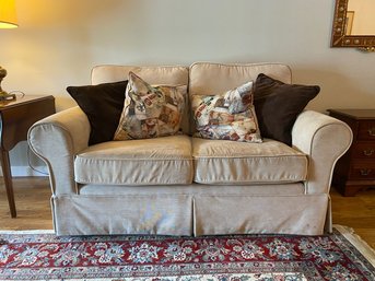 Tan Loveseat Couch