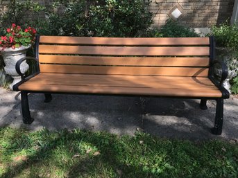 (1 Of 4) Paid $1,300 Each - 6 Foot Large Industrial Quality Bench - J P Heritage - Recycled Plastic AMAZING !