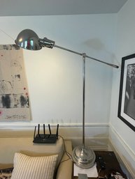 A MCM ADJUSTABLE CHROME FLOOR LAMP