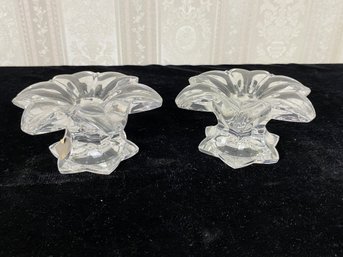 Mikasa Clear Austria Flower Shaped Candle Tapper Stick Holder