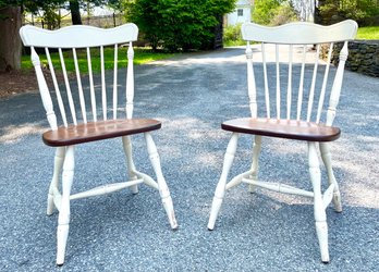 A Pair Of Canadian Export Windsor Chairs