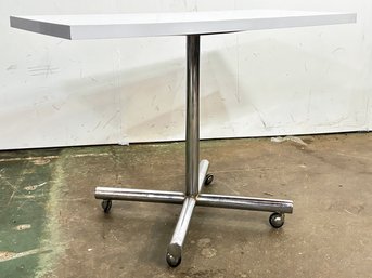 A Vintage Chrome And Formica Table