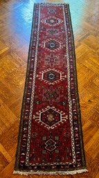 Vintage Persian Style Runner Rug, 10 Feet Long