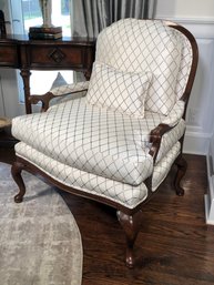 (2 Of 2) Fabulous Custom Upholstered Louis XV Style Armchair - Paid $2,250 Each - Fantastic Chair ! WOW !