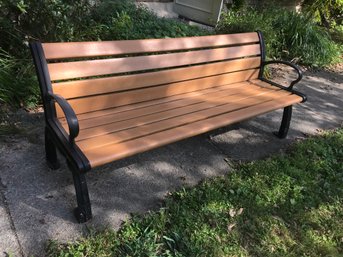 (4 Of 4) Paid $1,300 Each - 6 Foot Large Industrial Quality Bench - J P Heritage - Recycled Plastic AMAZING !