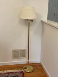 Traditional Brass Swing Arm Floor Lamp #1